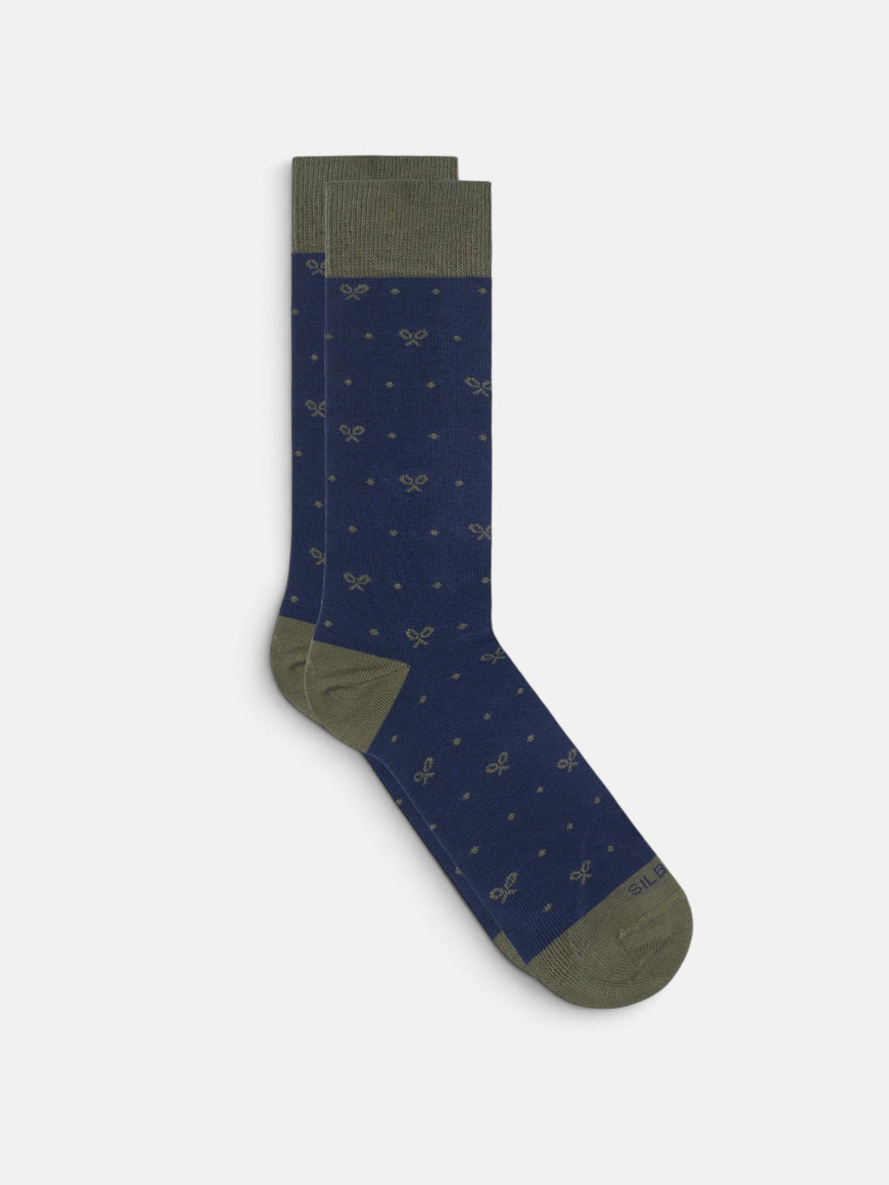 Chaussettes à pois verts