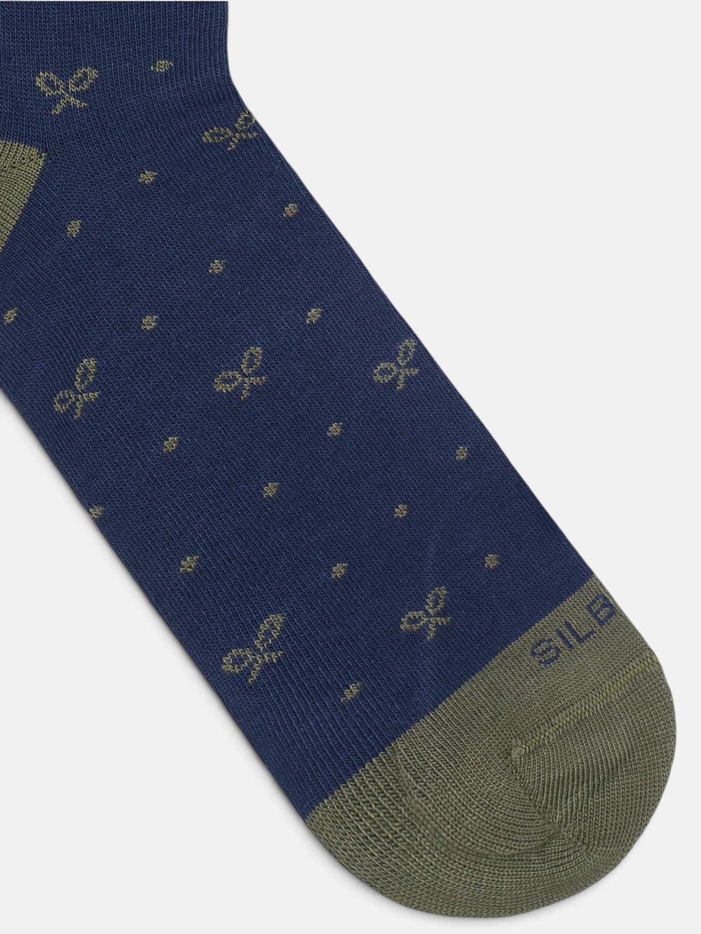 Chaussettes à pois verts
