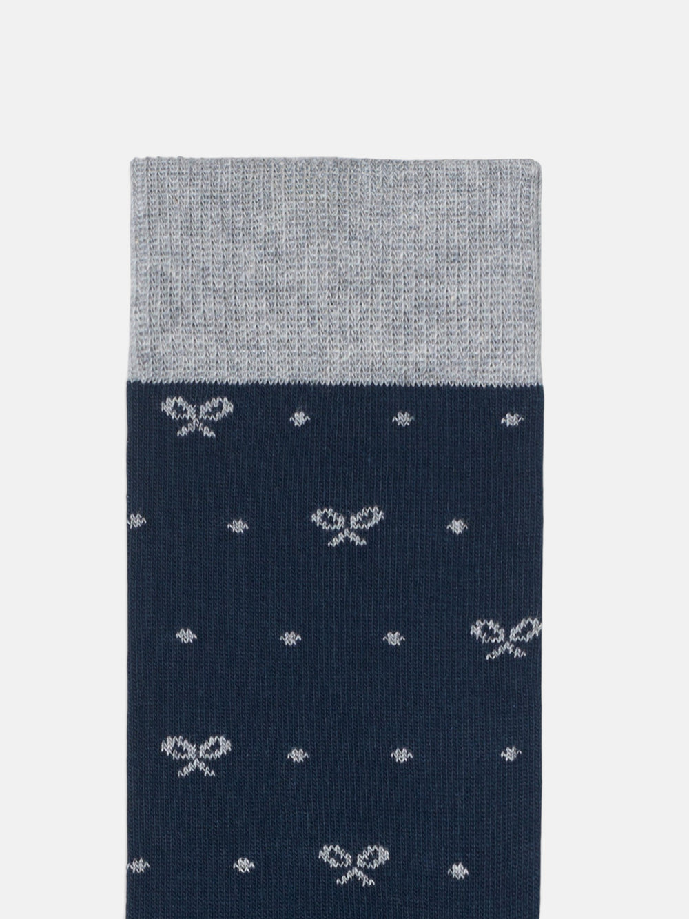 Chaussettes à pois gris