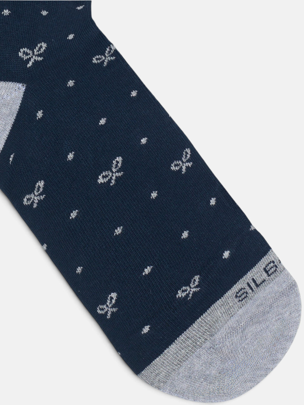 Chaussettes à pois gris