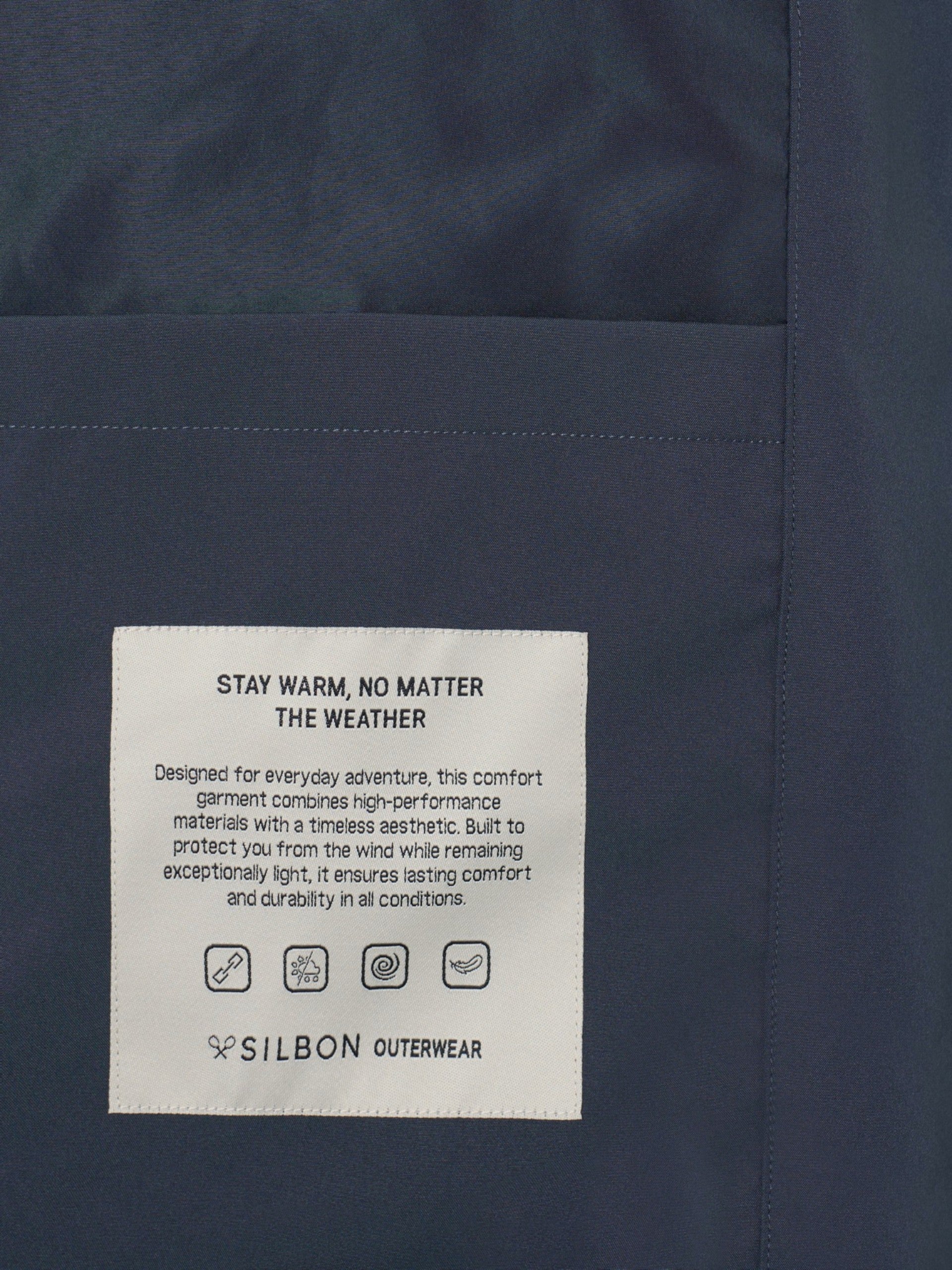 Cortavientos tecnico azul gris