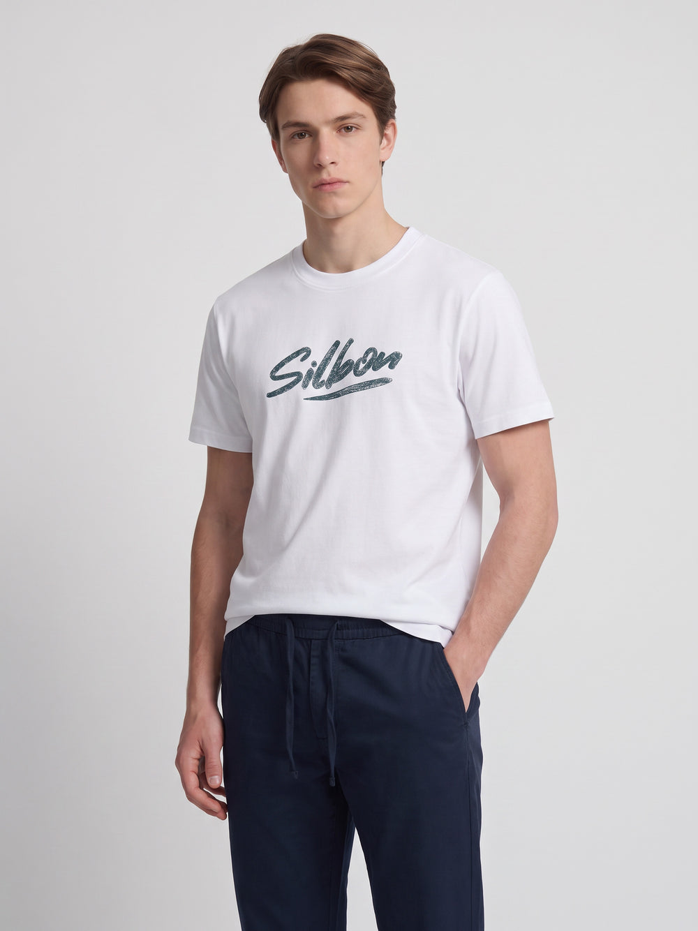 Camiseta silbon pencil blanca