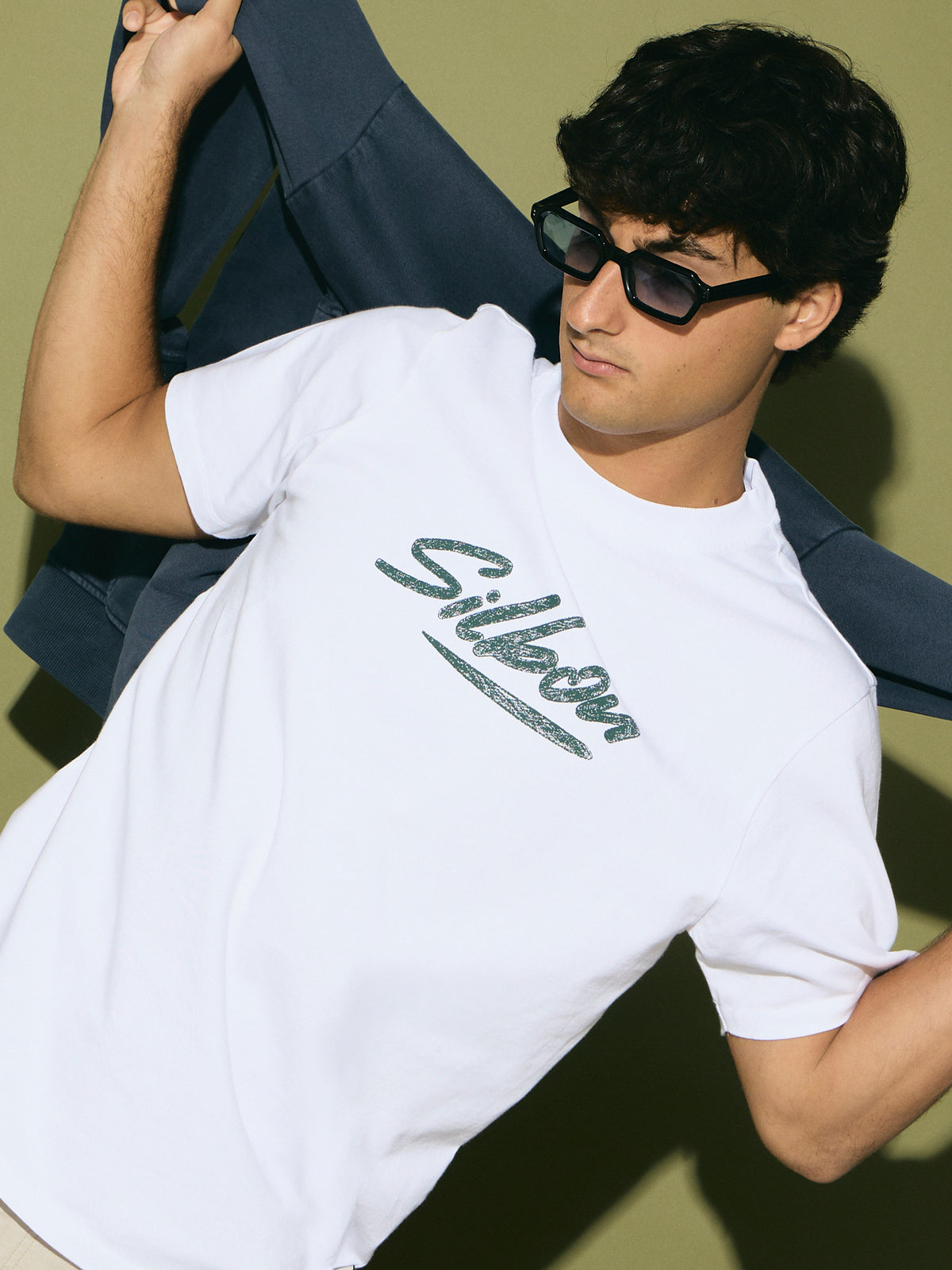 Camiseta silbon pencil blanca