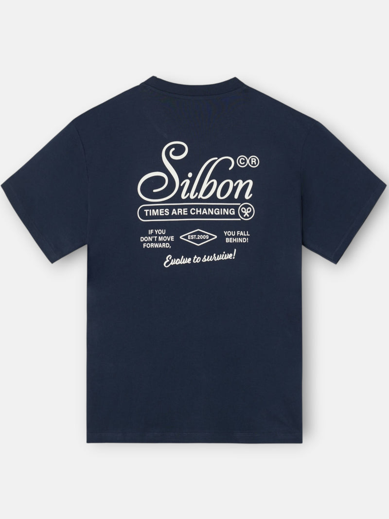 T-shirt special fit evolve to survive bleu marine