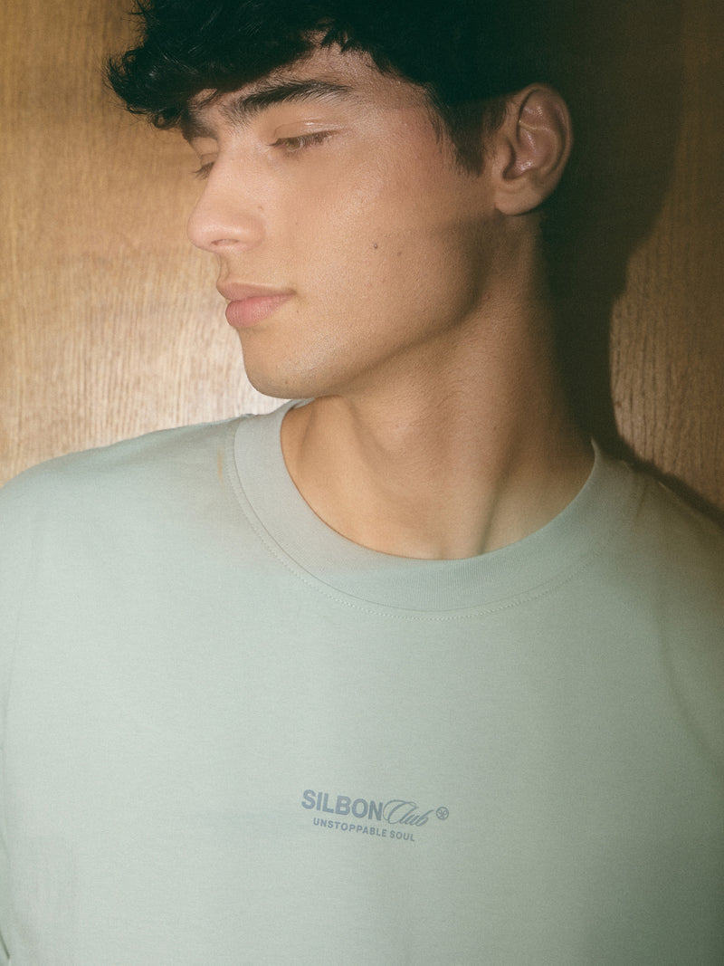 Silbon Club green relaxed fit t-shirt