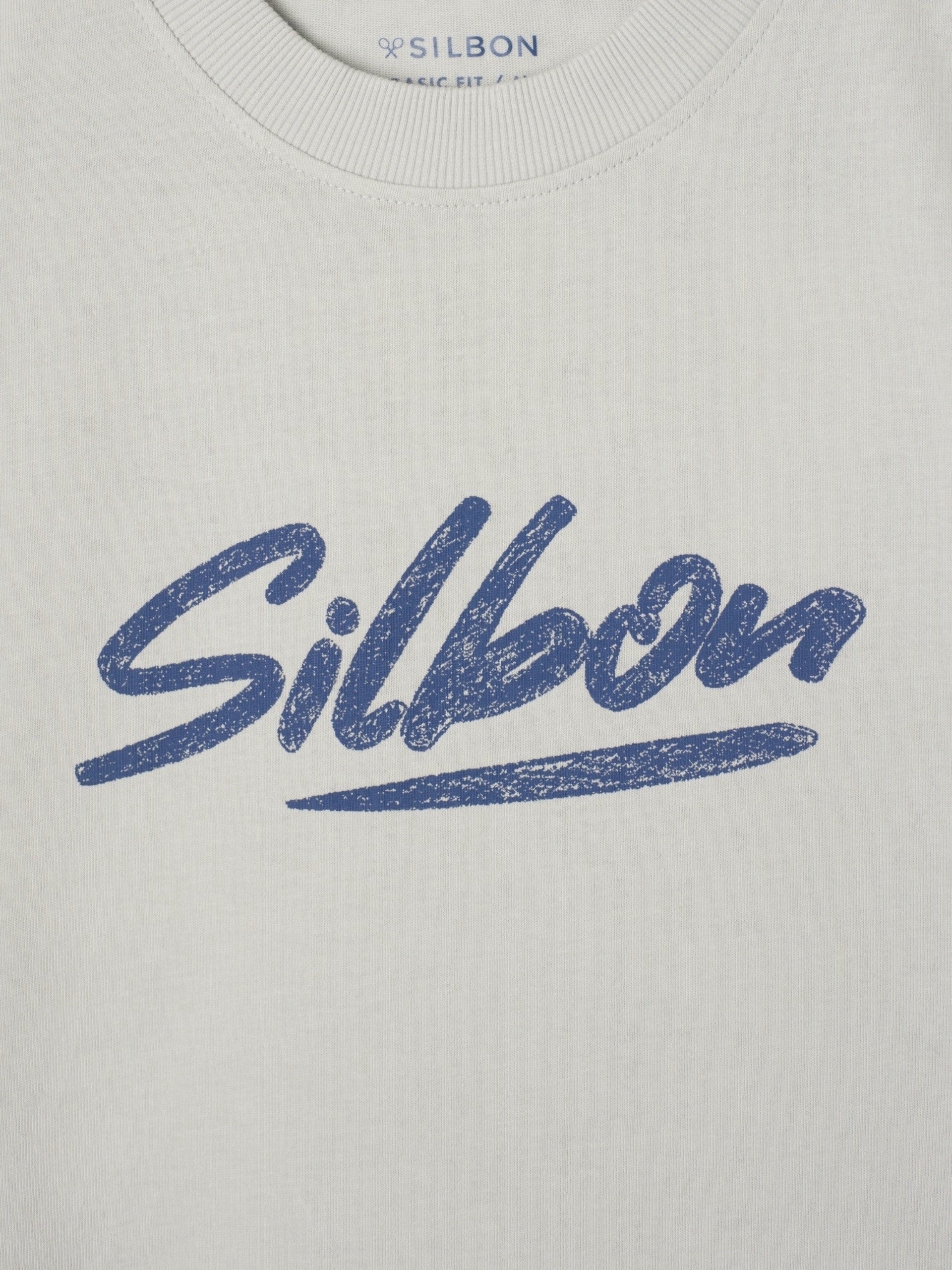 Camiseta silbon pencil gris claro