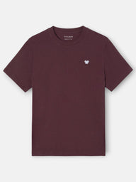 Silbon outfits burgundy t-shirt