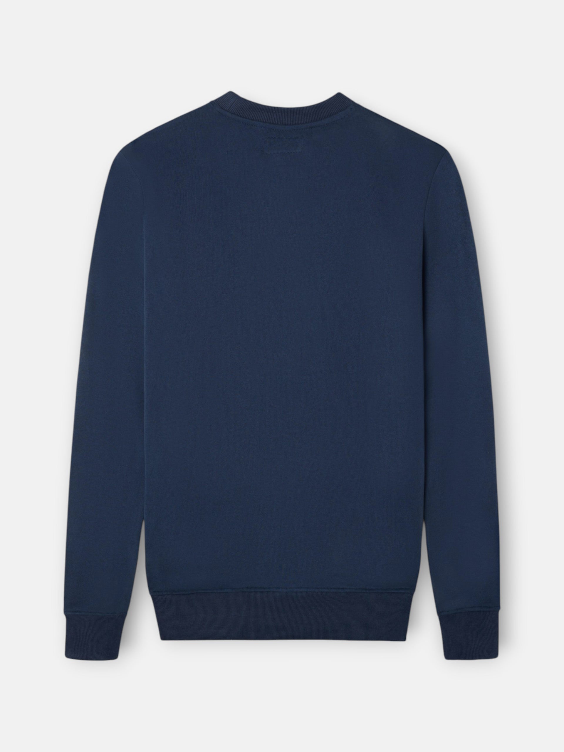 Sudadera relaxed fit silbon bordado azul marino