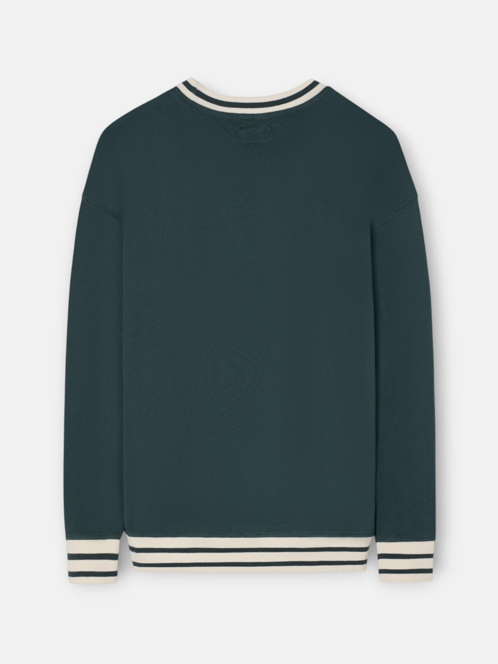 Sweatshirt relaxed fit retro verde escuro