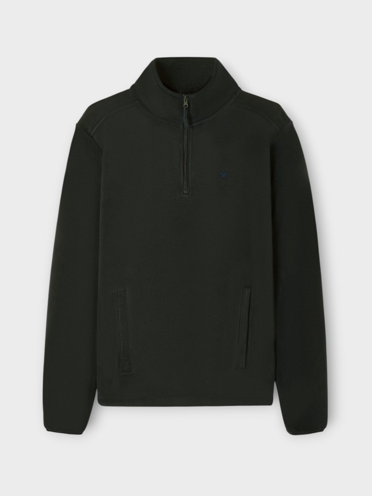 Green half-zip fleece