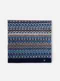 Bufanda motivo jacquard azul marino