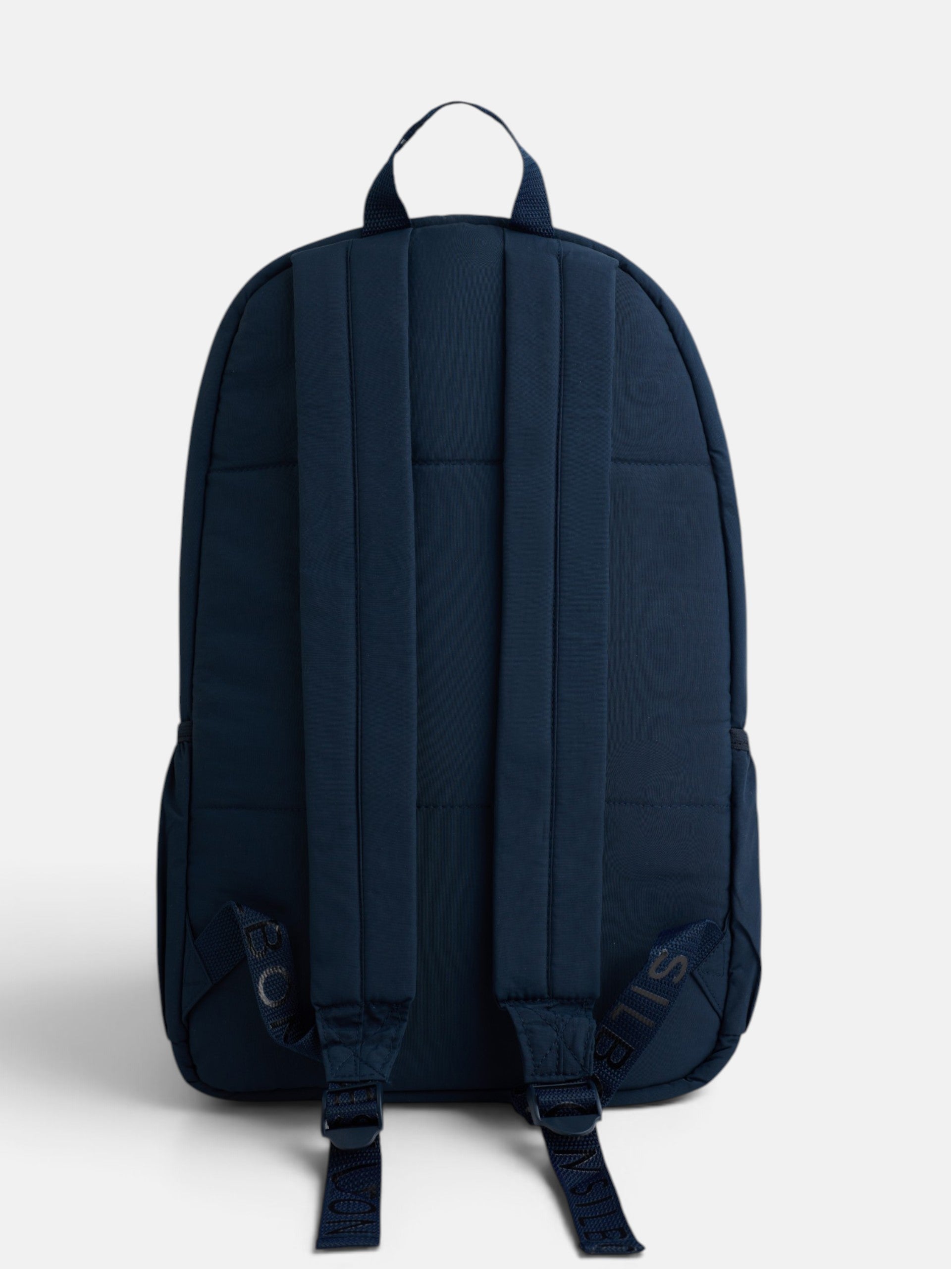 Navy blue padded backpack