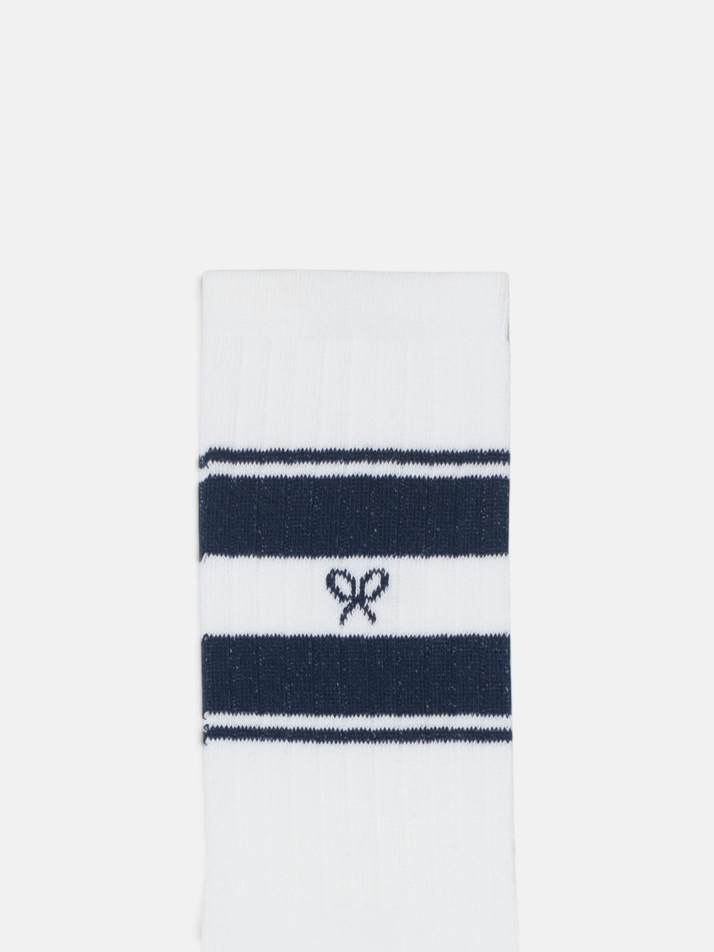 Calcetin sport raqueta raya azul marino