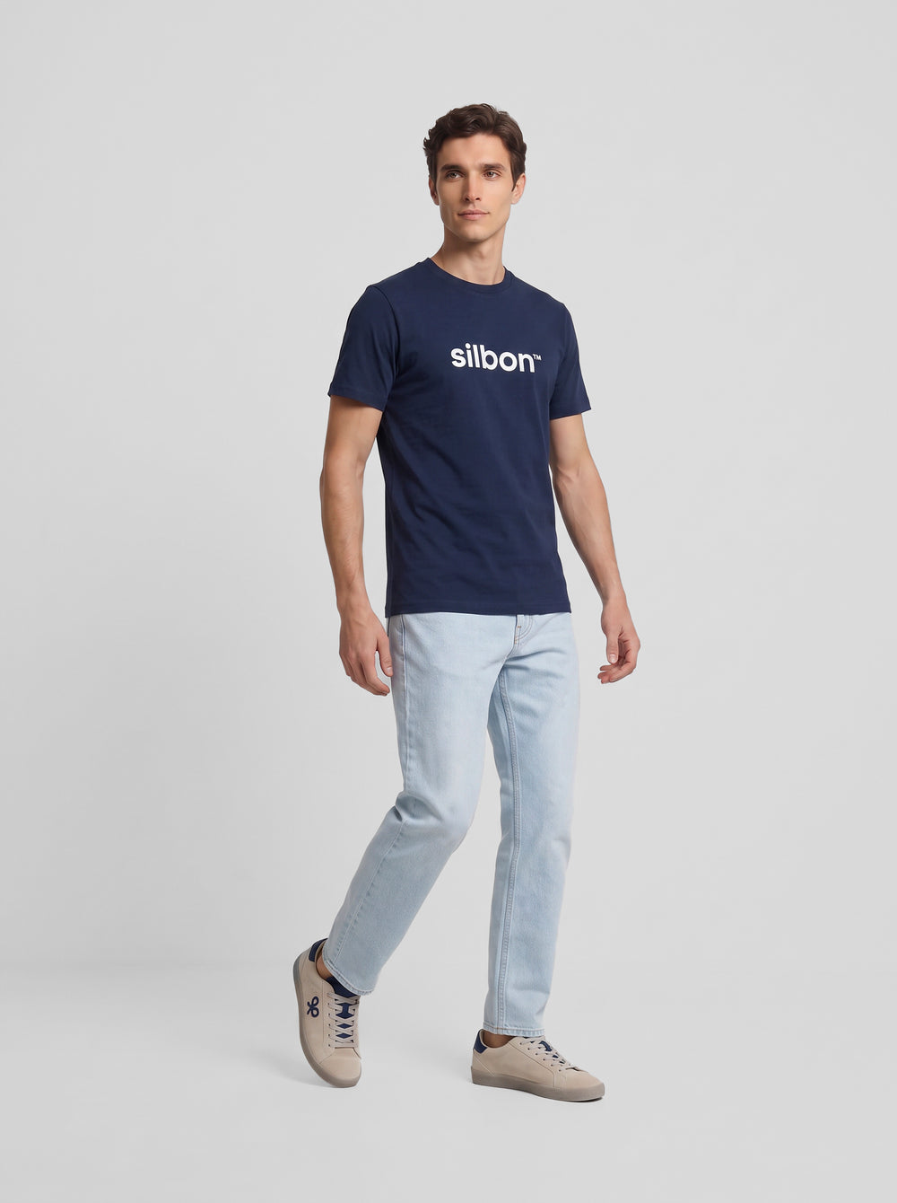 Camiseta Silbon flock azul marino