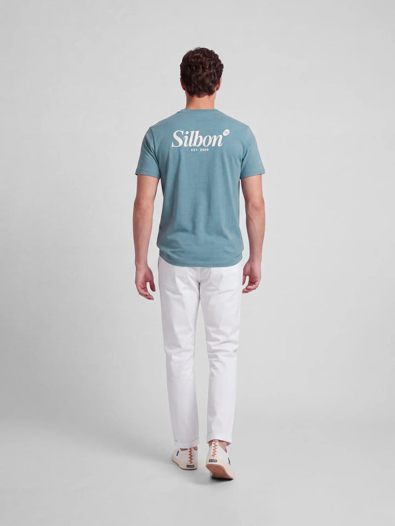 Camiseta Silbon marcador de caneta petróleo
