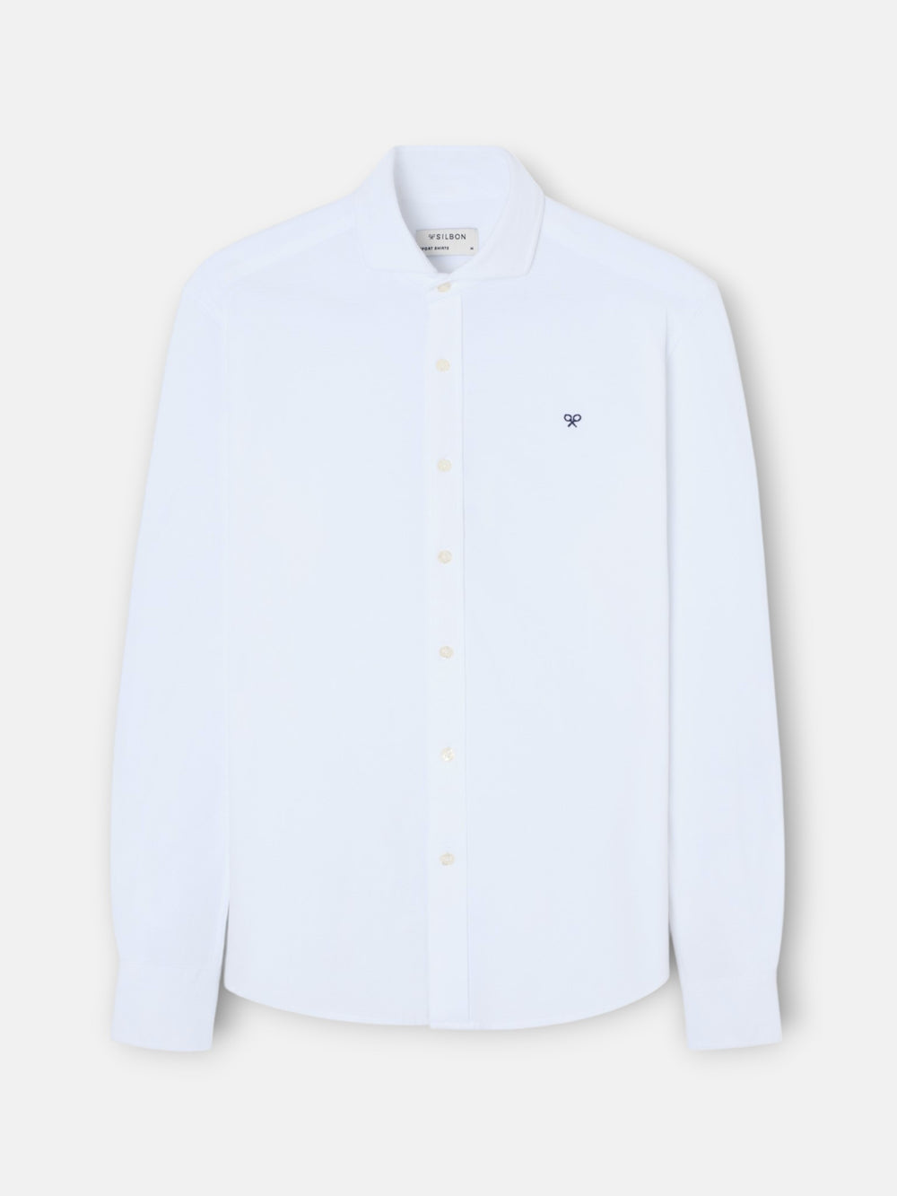 Camisa sport pique blanco