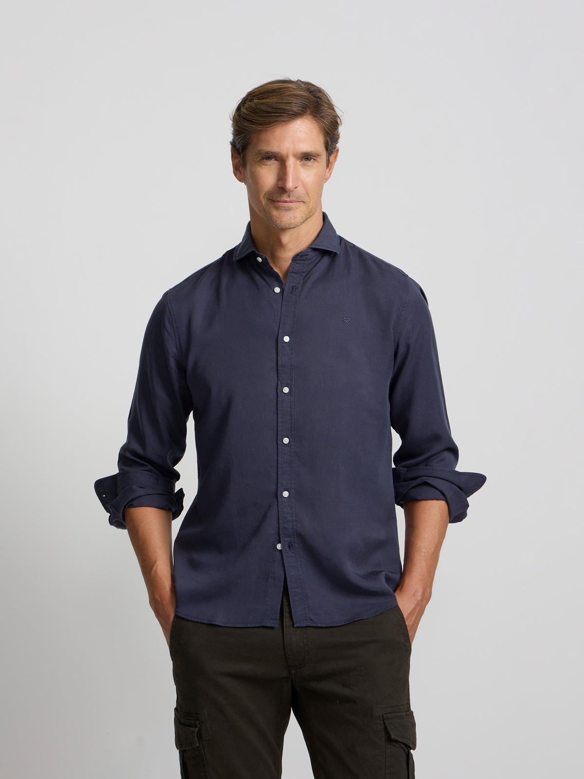 Camisa sport soft navy