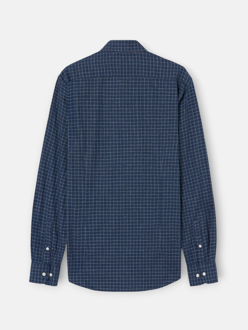 Camisa sport warm cuadritos navy
