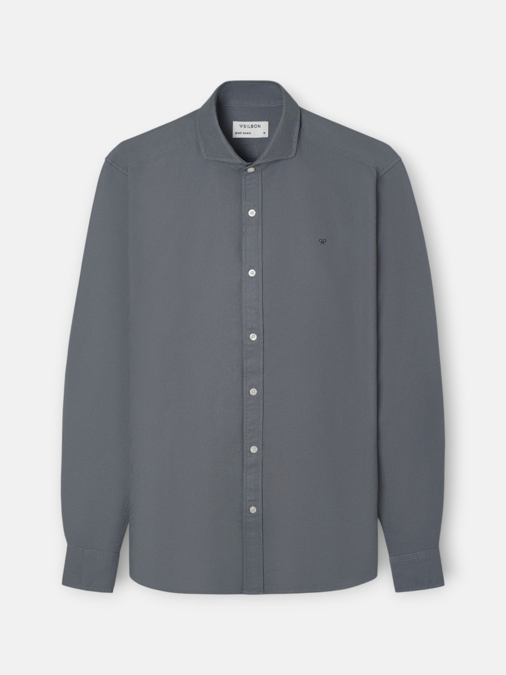 Camisa sport estructura verde oscuro