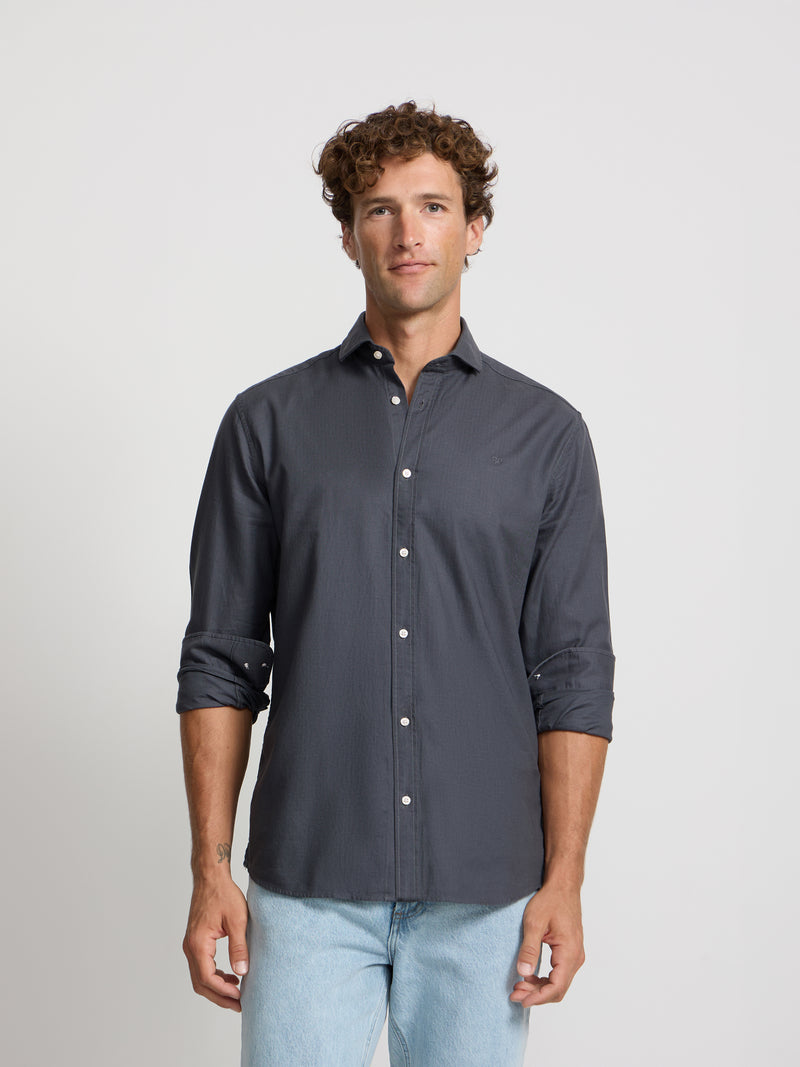 Camisa sport espiga gris