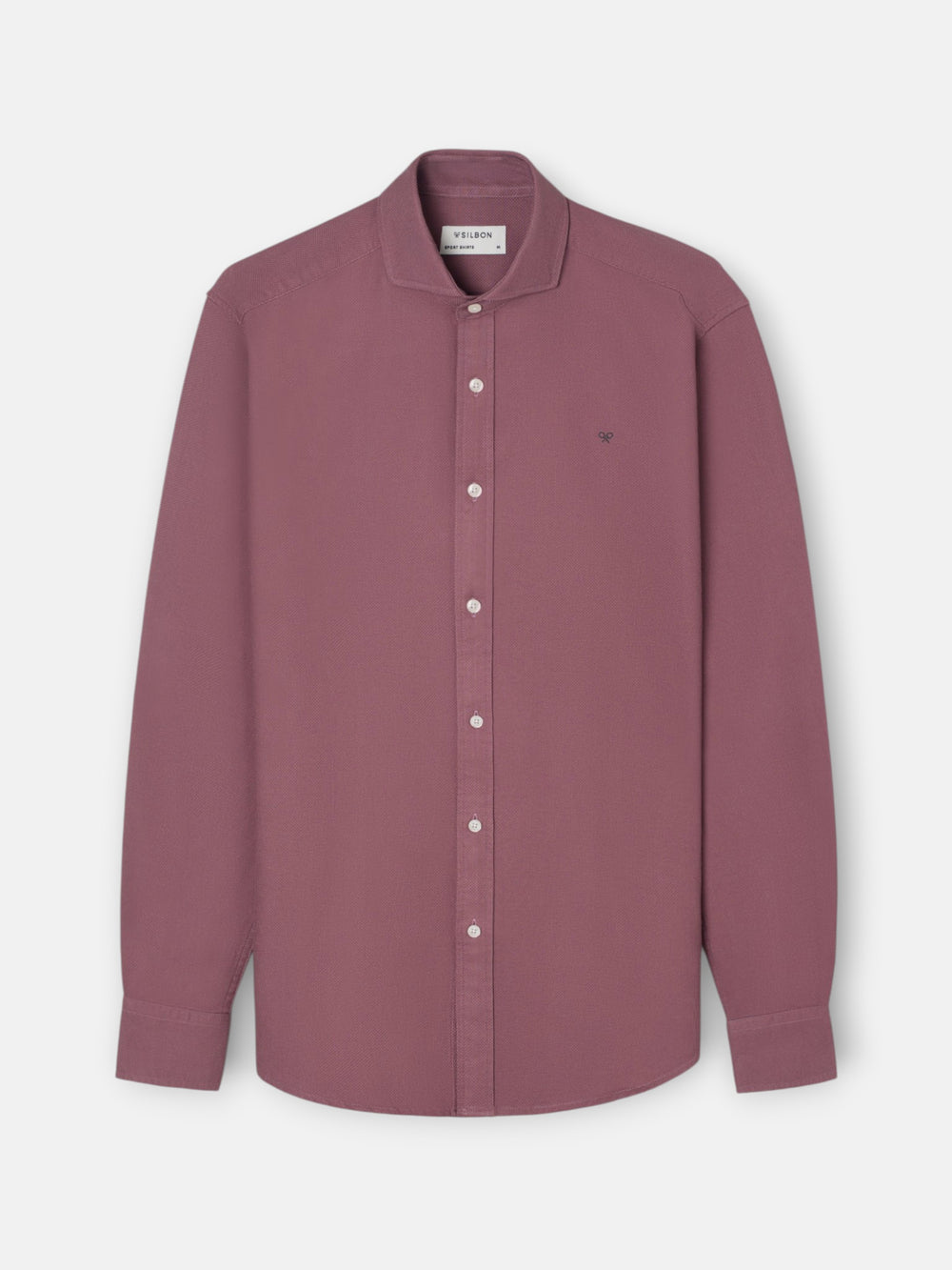 Camisa sport estructura burdeos