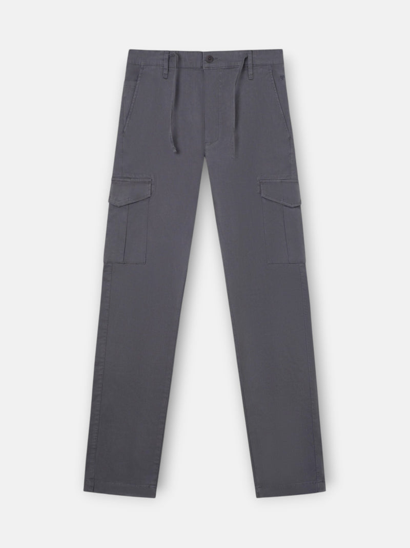 Calças desportivas jogger cargo cinzento escuro
