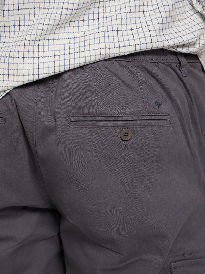 Calças desportivas jogger cargo cinzento escuro