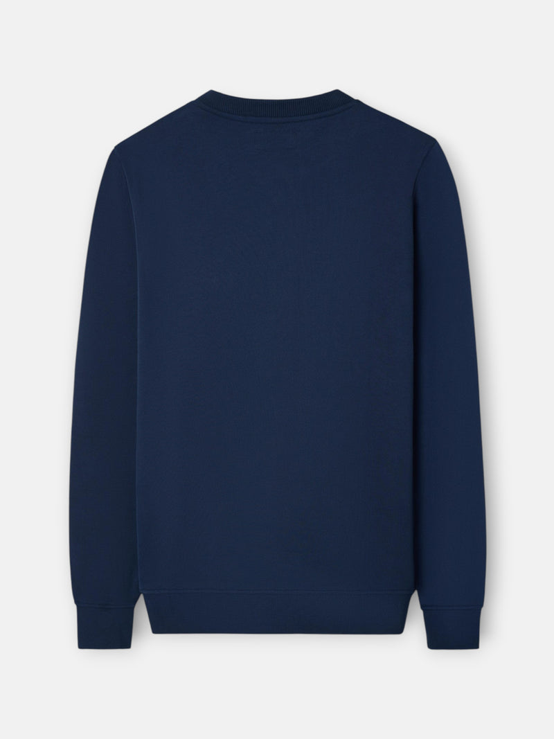 Sweatshirt Silbon flock azul-marinho