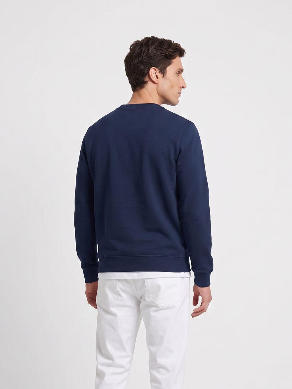 Silbon navy blue flock sweatshirt
