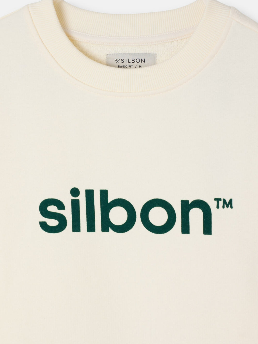 Sweatshirt Silbon flock creme