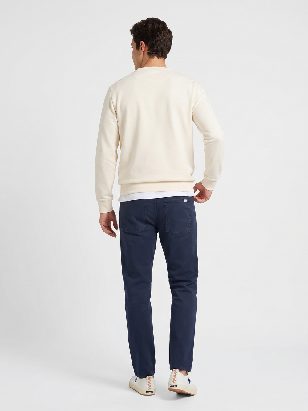 Sweatshirt Silbon flock creme