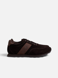 Brown suede sneaker