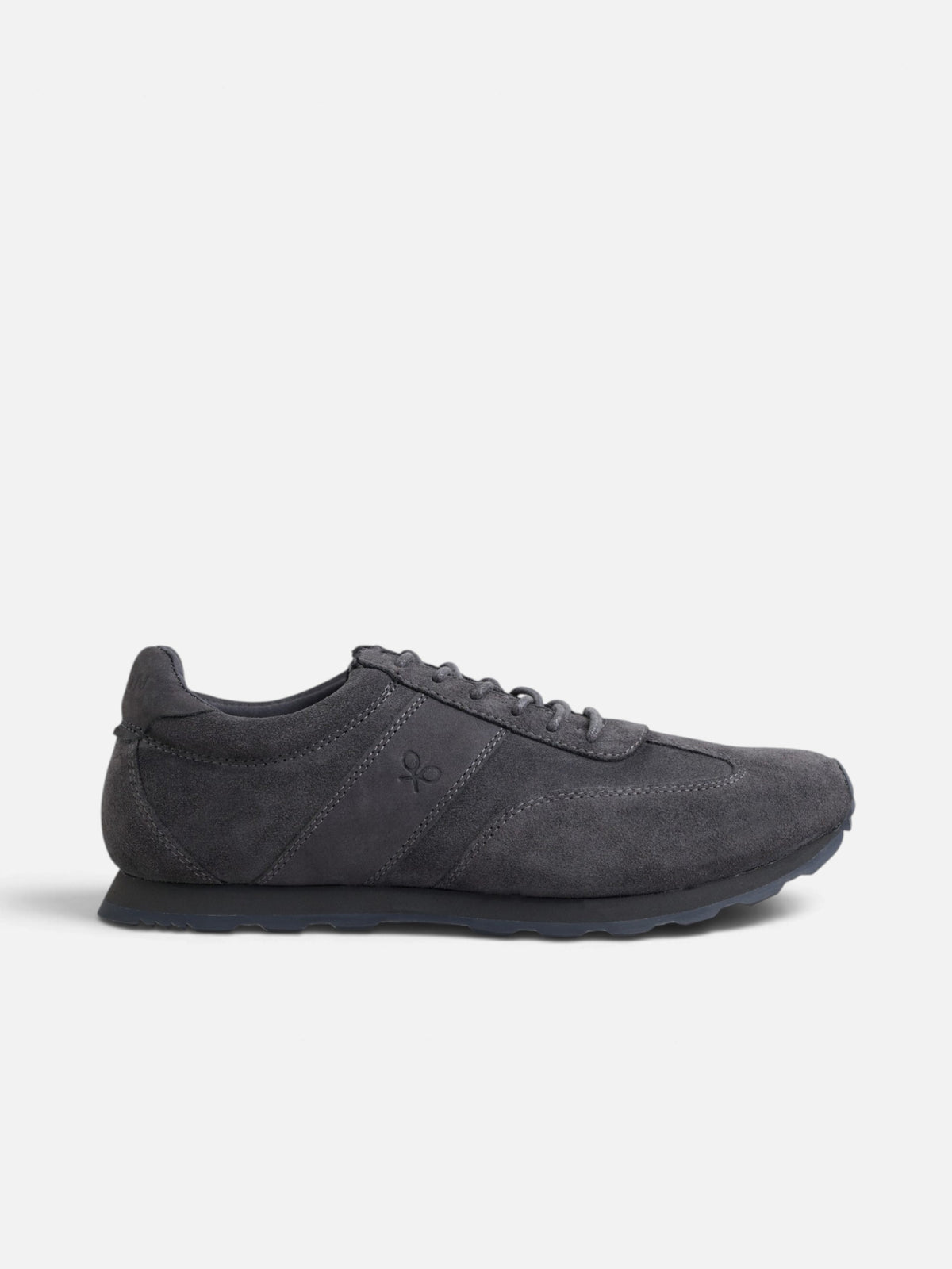 Zapatilla serraje gris oscuro