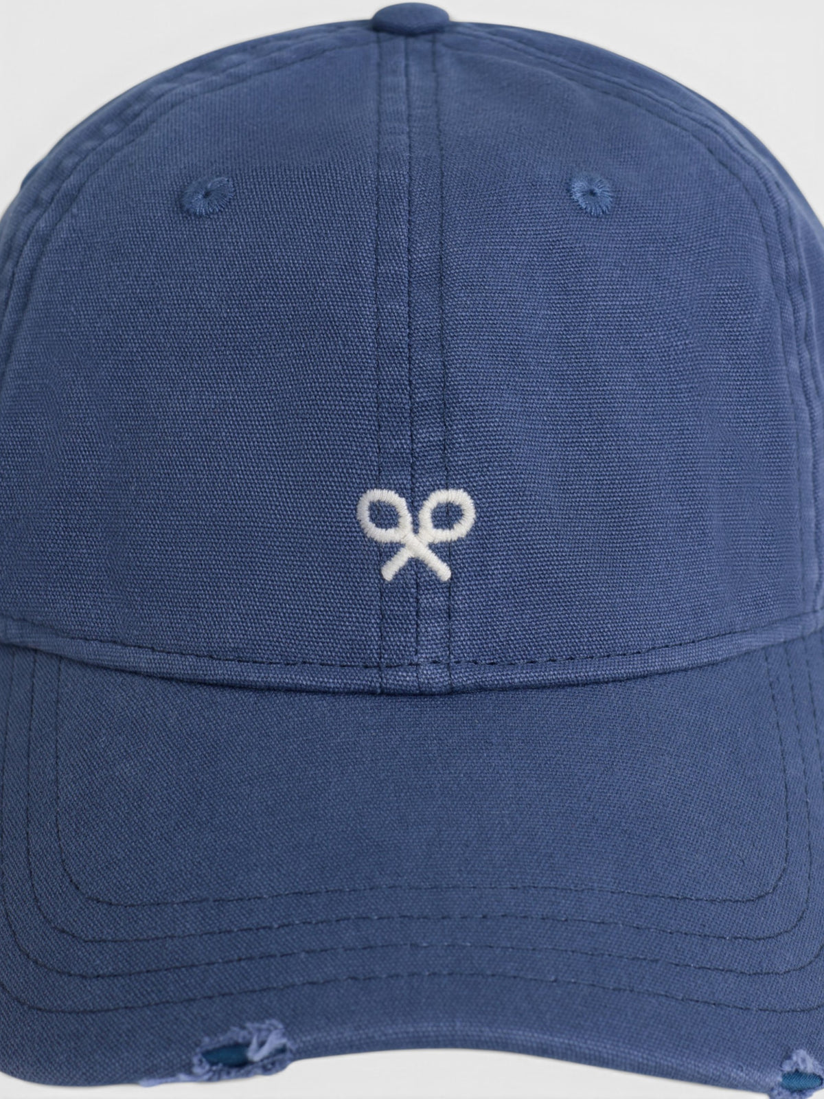 Gorra raquetas bordadas azul marino