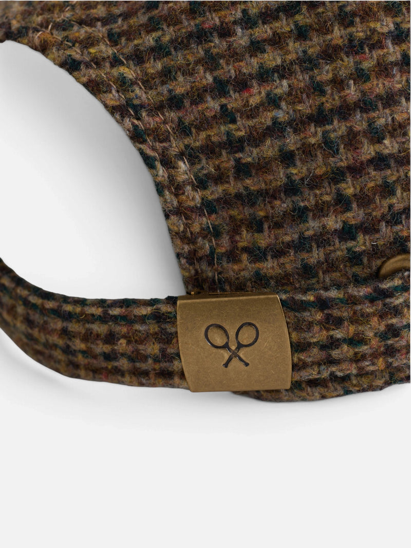 Casquette en tweed marron