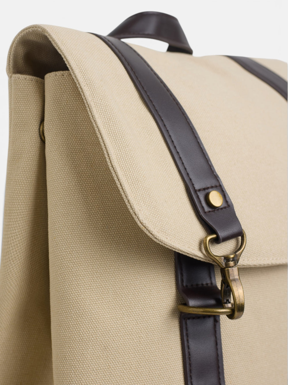 Sac à dos beige ajustable