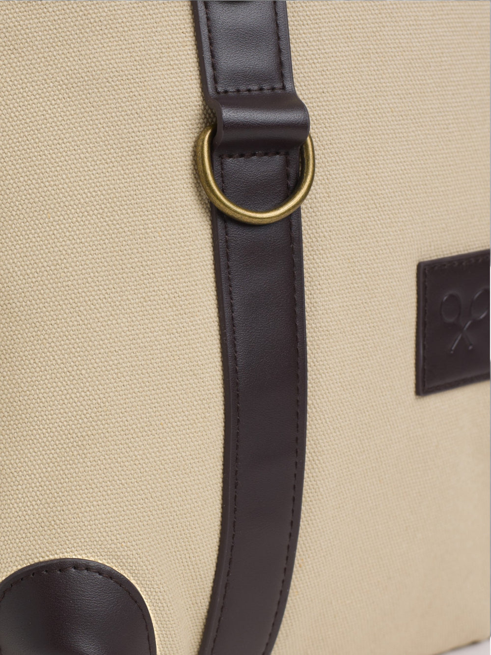 Sac à dos beige ajustable