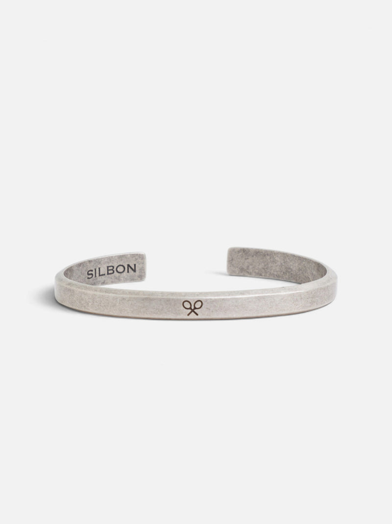 Pulsera metálica grabada