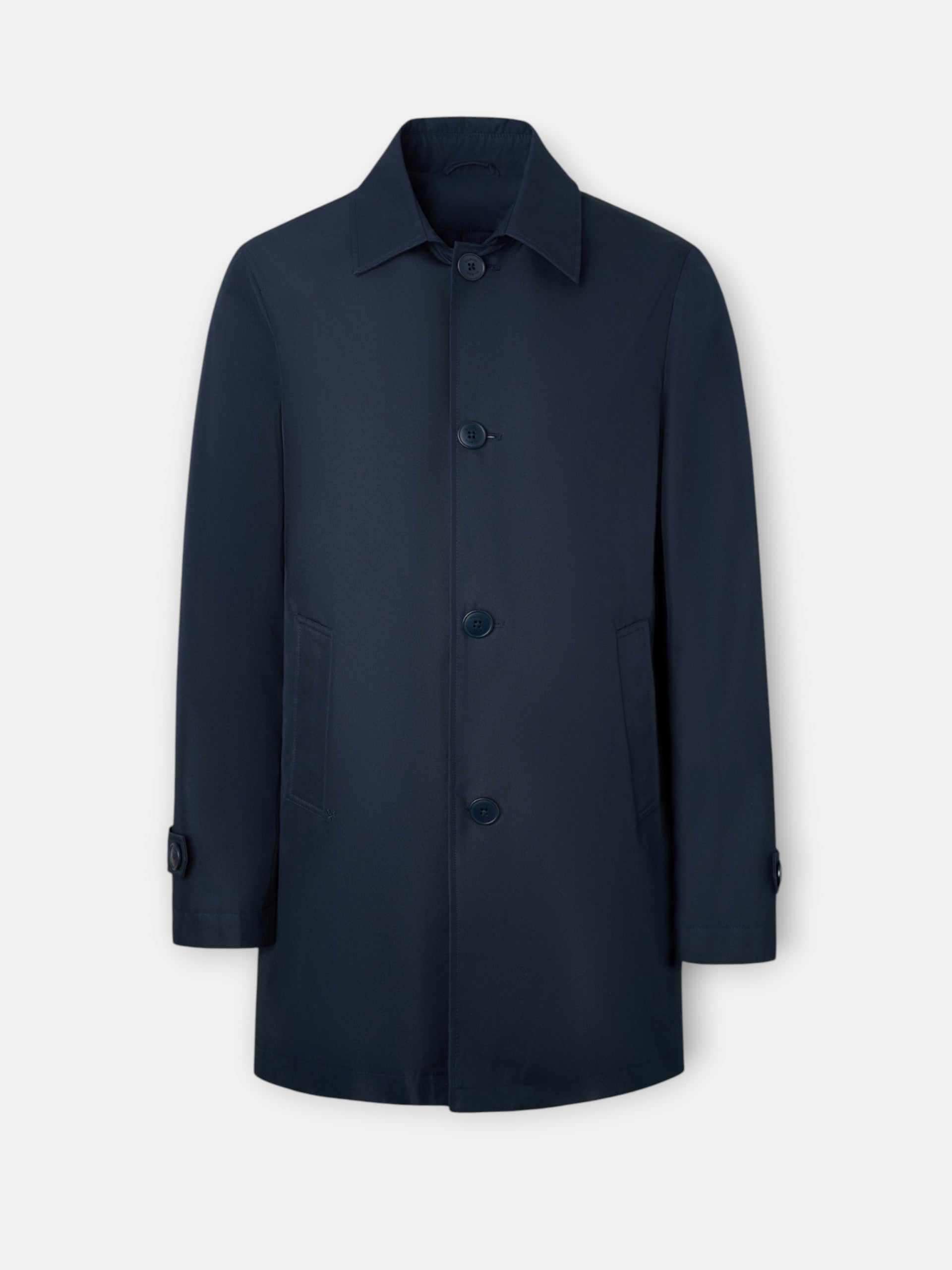 Gabardina corta azul marino