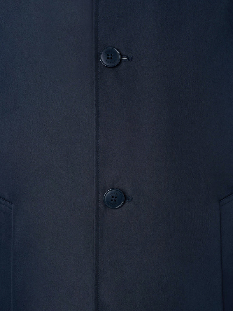 Trench-coat court bleu marine