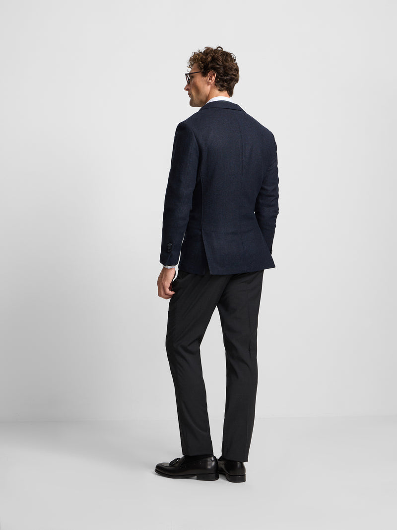 Blazer espinha azul-marinho