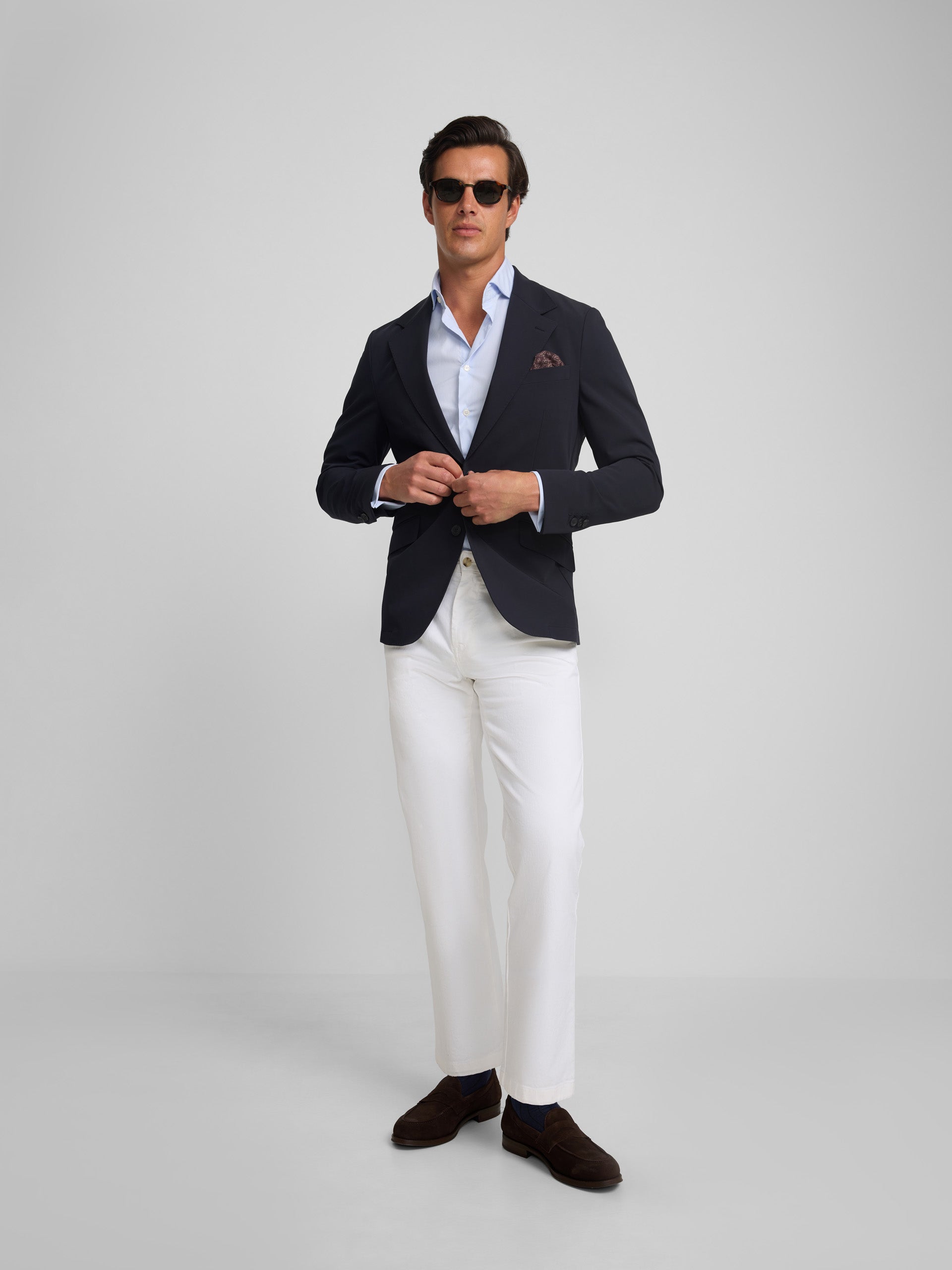 Blazer técnico azul-marinho