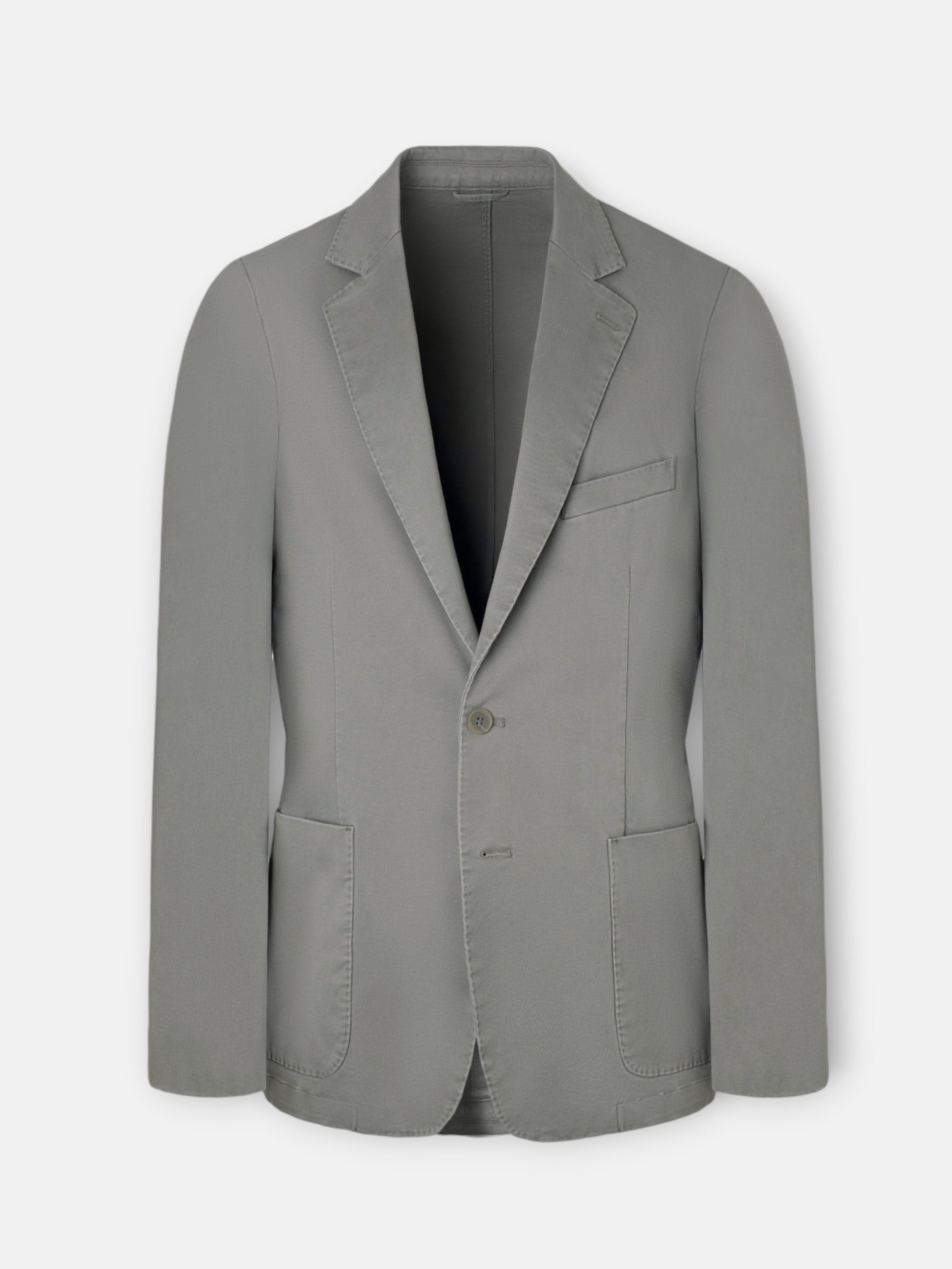 Straight casual khaki blazer