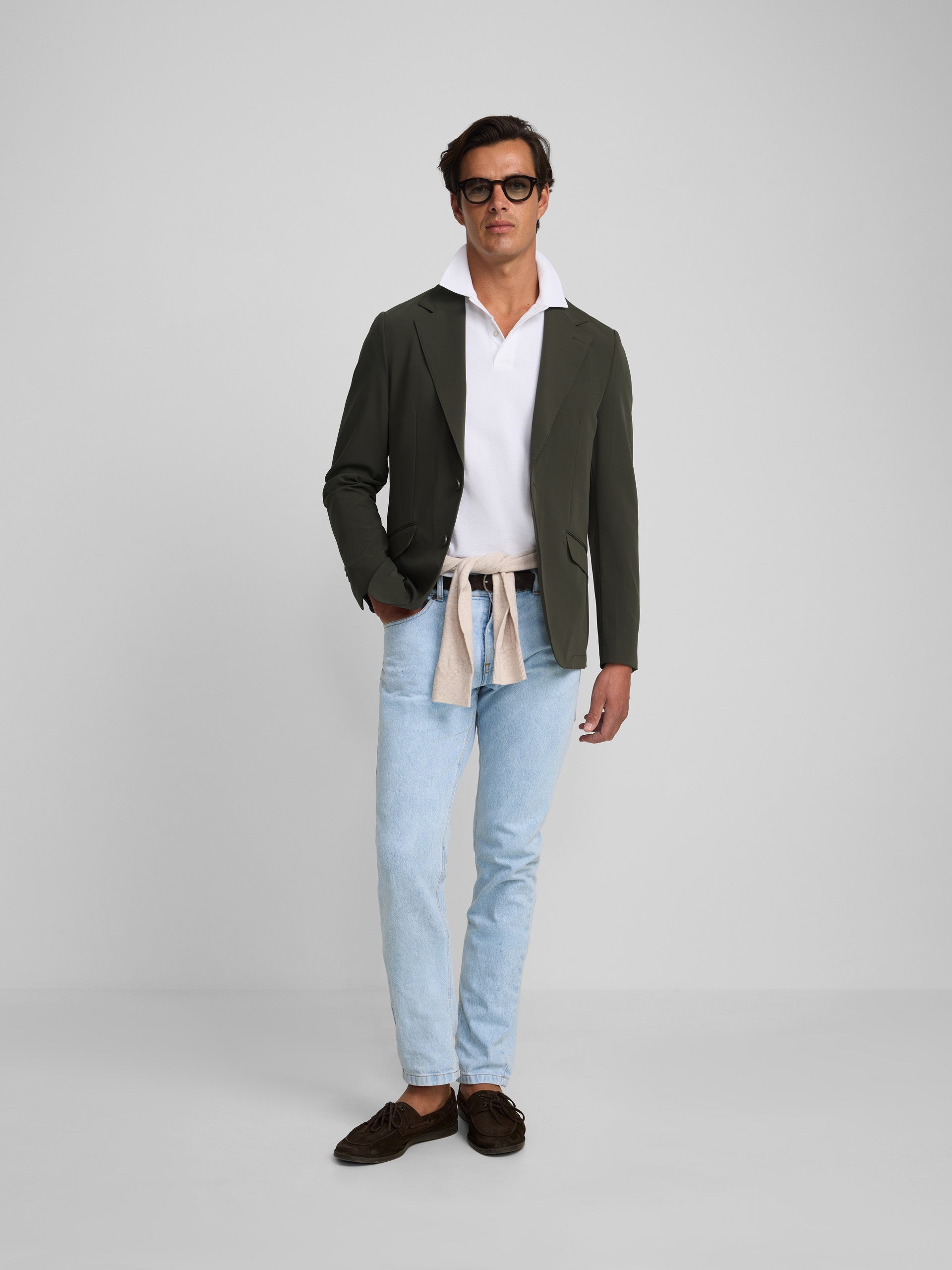 Blazer técnico verde