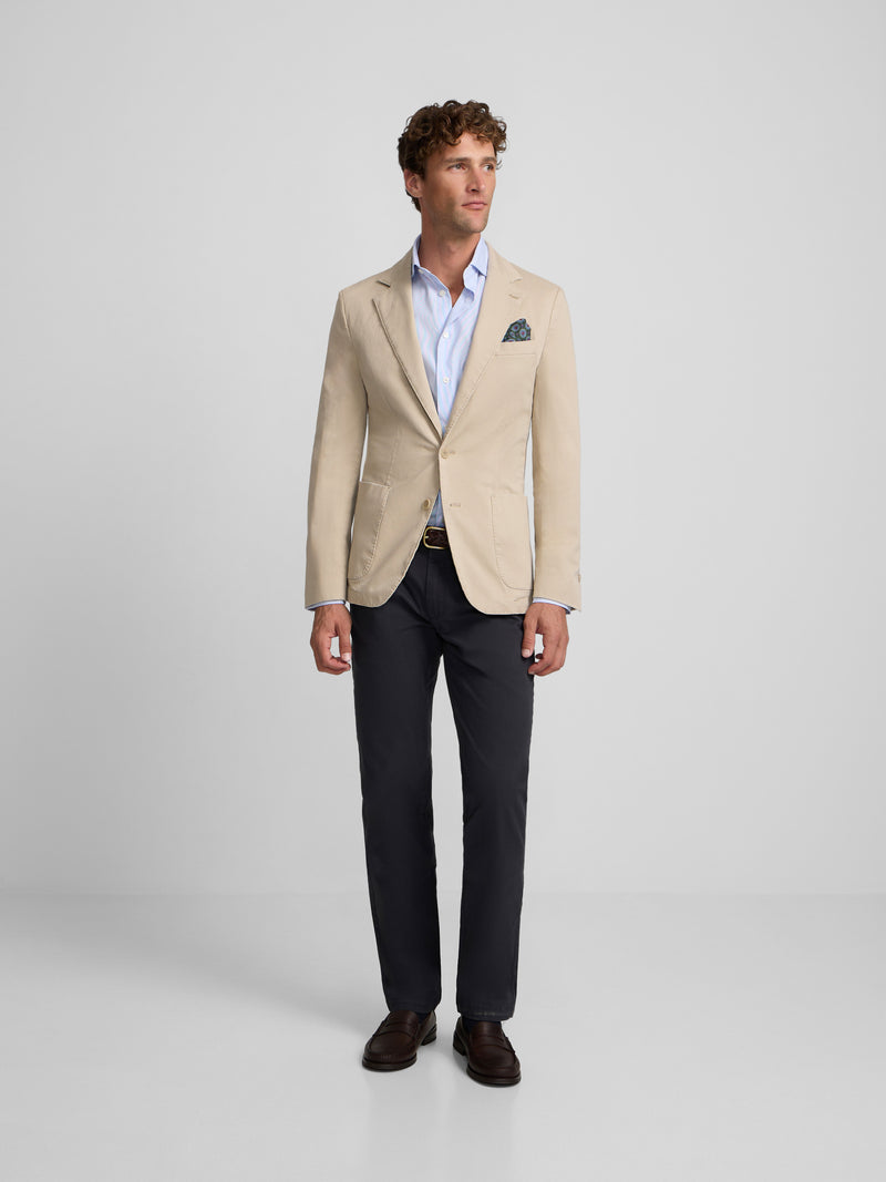Blazer casual reto bege
