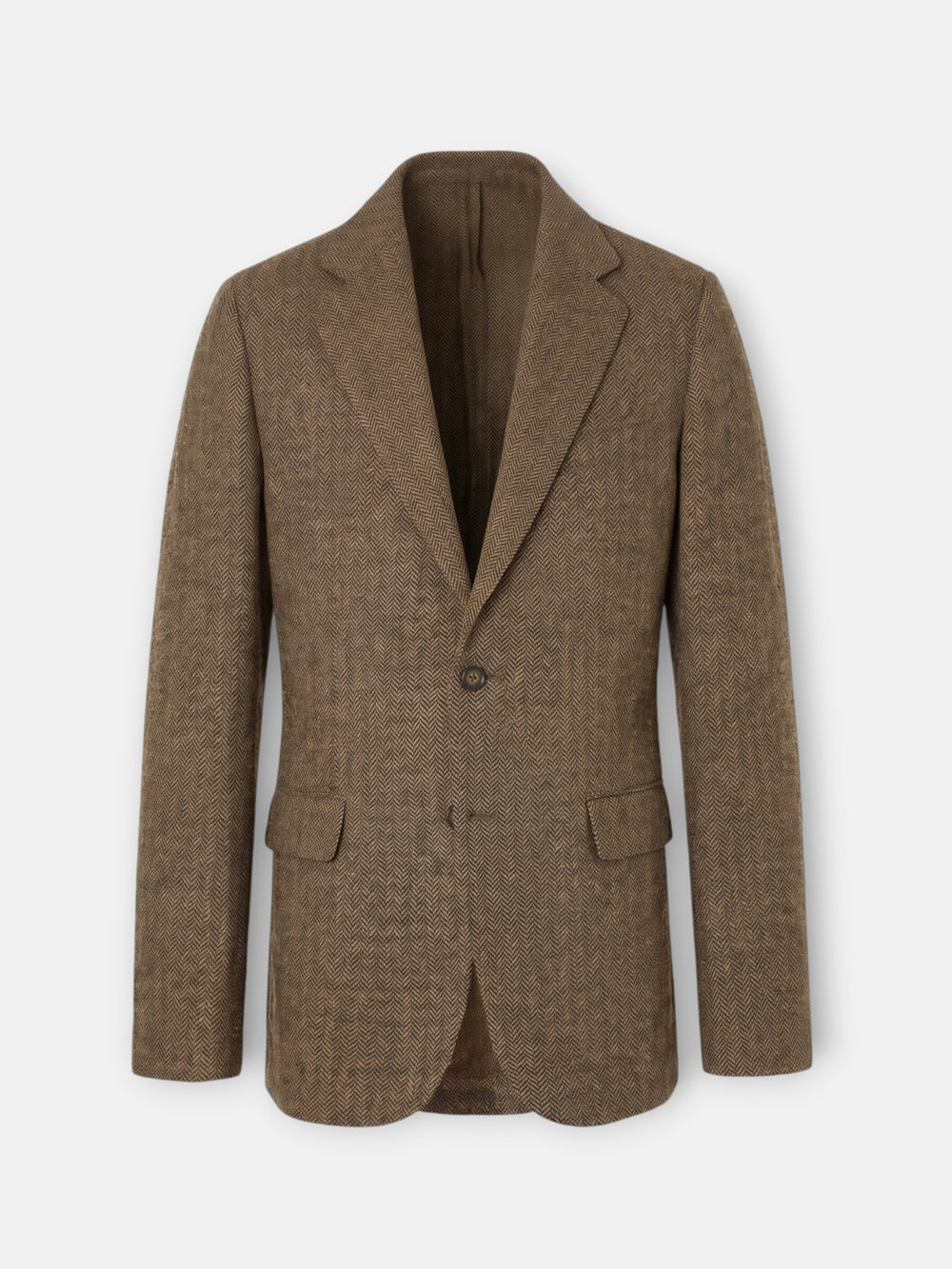 Blazer espinha de peixe castanha