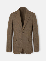 Blazer espinha de peixe castanha