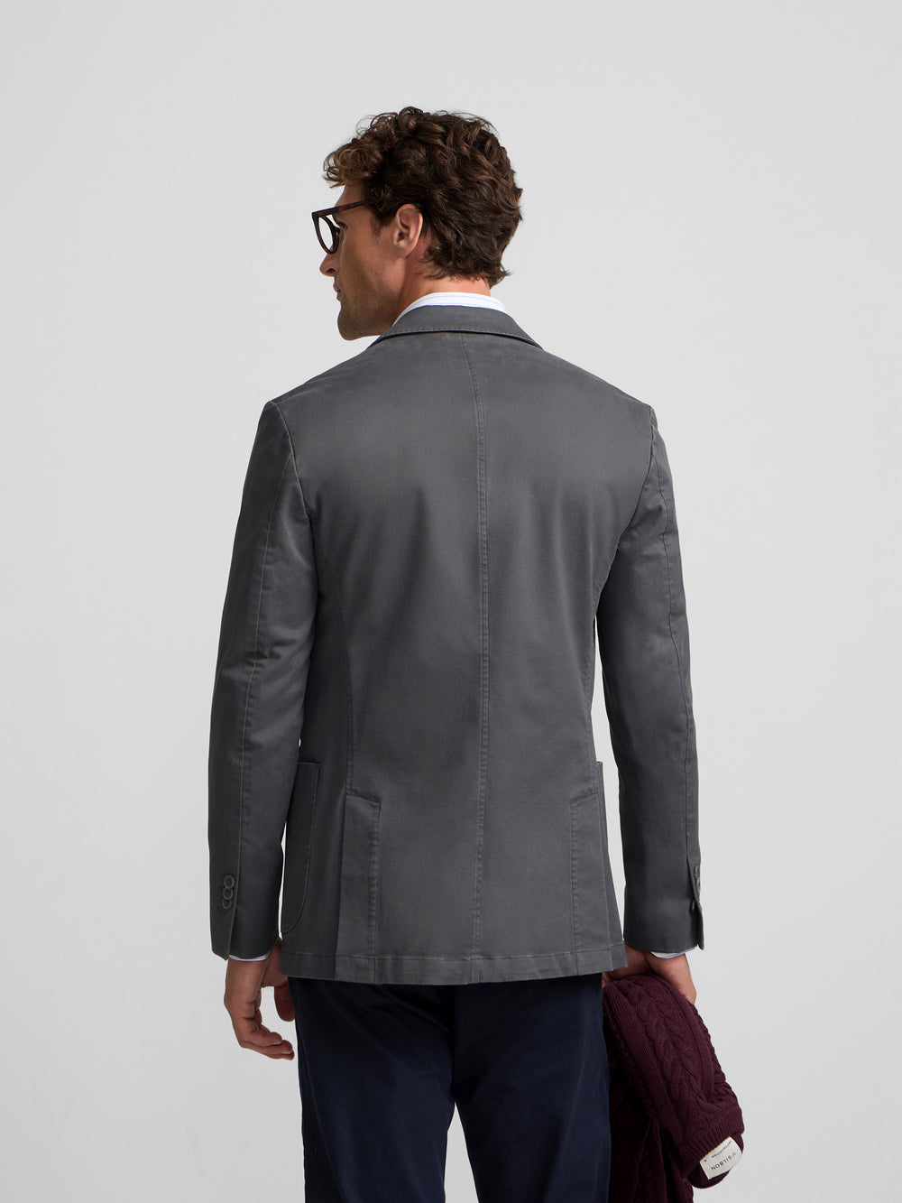 Straight casual grey blazer