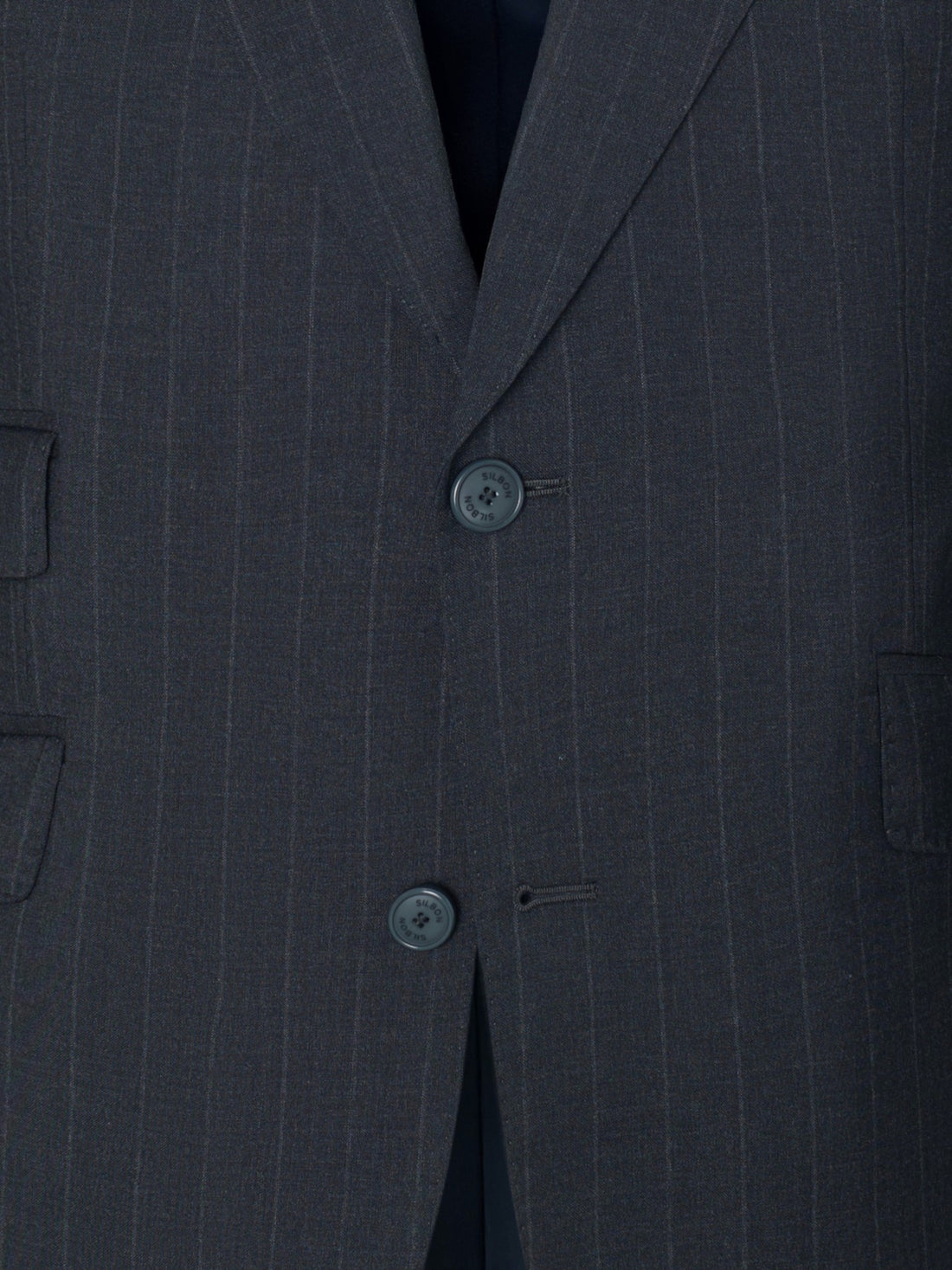 Americana traje raya diplomatica gris