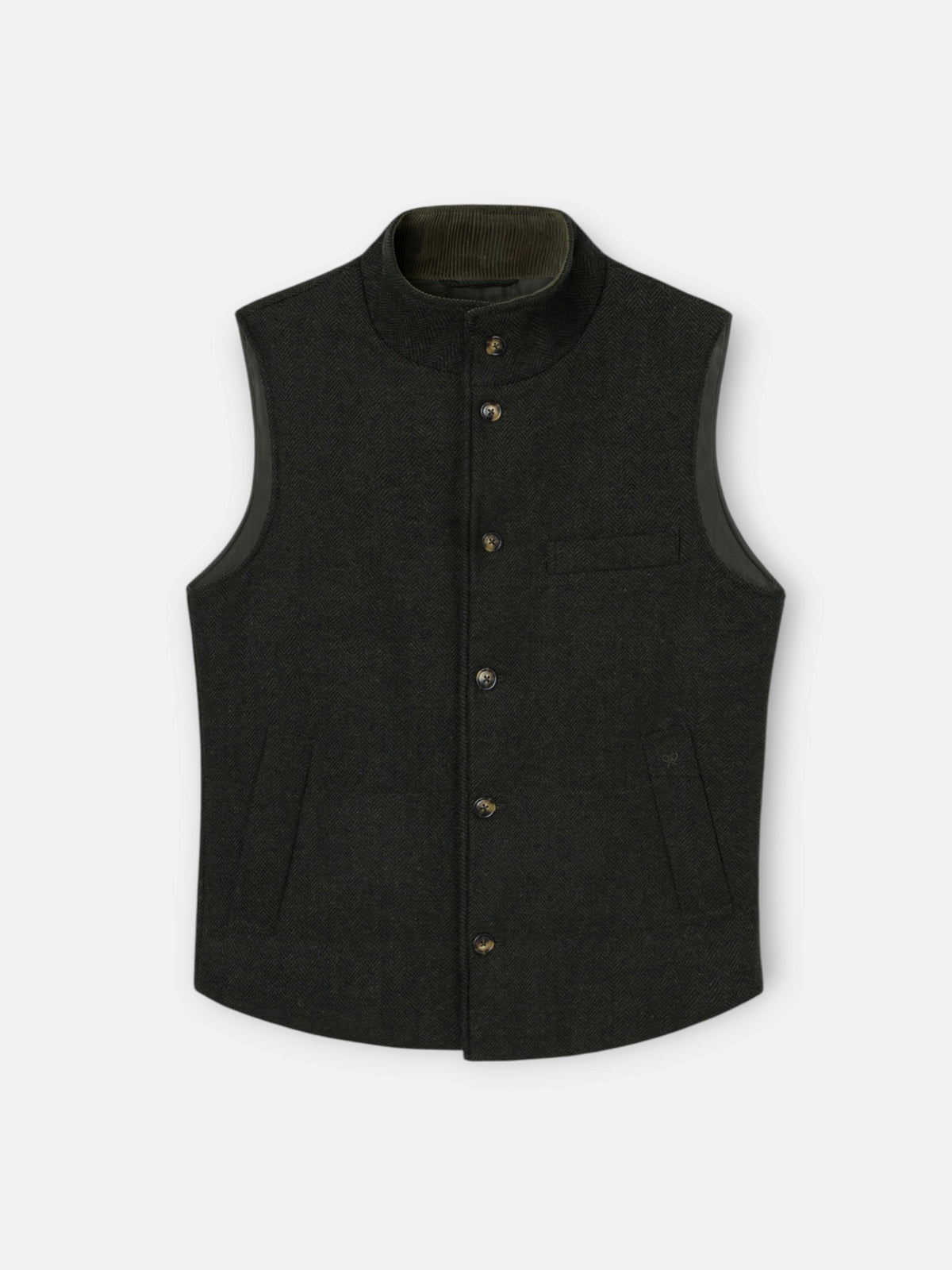 Chaleco casual espiga verde